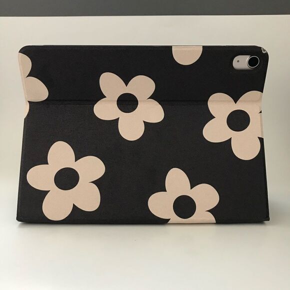 🌼New iPad Air Case Floral Black/Beige Slim fit - Picture 4 of 11